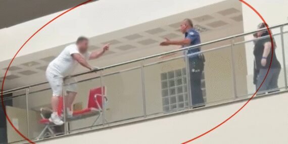 Adliyede intihar girişimi son anda engellendi! Yürekleri ağza getiren anlar kameraya yansıdı