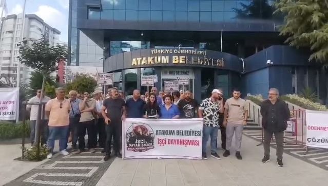 Atakum'da 5 aydır maaş alamayan belediye işçileri açlık grevi tehdidinde bulundu
