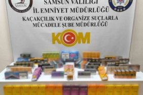 Bafra'da kaçakçılık operasyonunda 500 paket sigara ve 120 puro ele geçirildi