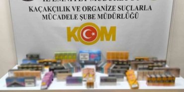 Bafra'da kaçakçılık operasyonunda 500 paket sigara ve 120 puro ele geçirildi