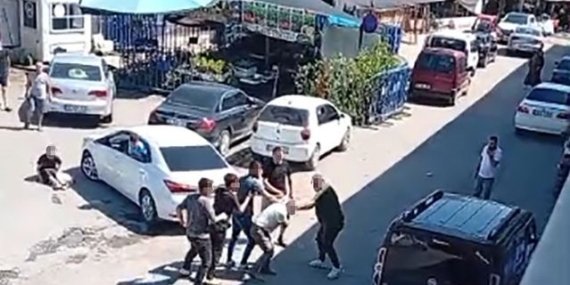 Bafra'da kadını taciz eden şüpheli, durumu fark eden vatandaşın darbesiyle kaçtı
