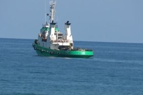 Hong Kong bayraklı dron saldırısına uğrayan gemi Samsun Alaçam'da karaya oturdu