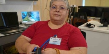 Kanserle mücadele eden Gönül Kahvecioğlu, Atakum Belediyesi'nde stajını bitirdi