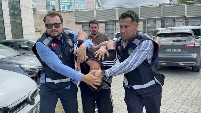 Samsun Atakum'da boş araca kurşun yağdıran şüpheli K.A. adliyeye sevk edildi