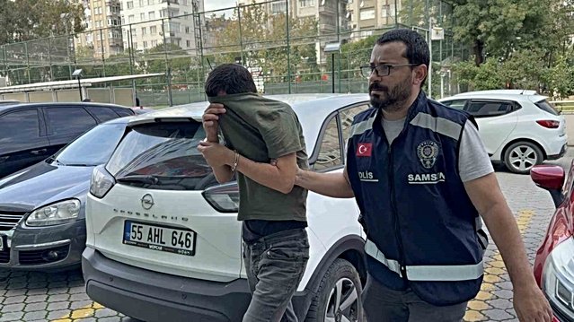 Samsun Atakum'da eşini darbedip burnunu kırdığı iddia edilen koca tutuklandı