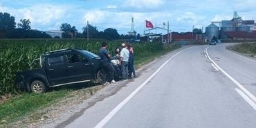 Samsun Bafra'da otomobille kamyonet çarpıştı, Meral S. yaralandı hastaneye kaldırıldı