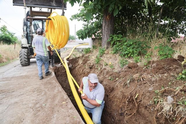 Samsun Canik'te 4 mahallede doğal gaz hane bağlantıları kış öncesi tamamlanıyor