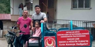 Samsun Havza'da engelli çocuğa hayırseverlerden elektrikli araç desteği
