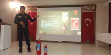 Samsun Havza'da itfaiye ve 112 personeline yangın eğitimi tatbikatla sona erdi