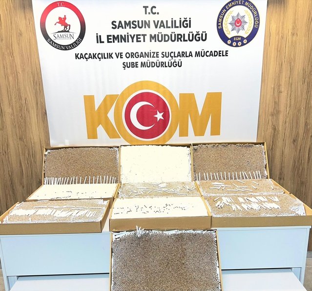 Samsun İlkadım'da 40 bin doldurulmuş makaron ele geçirildi, 1 zanlı gözaltına alındı
