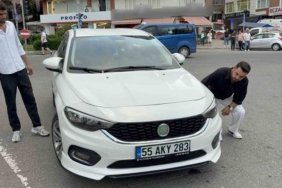 Samsun İlkadım'da otomobil kavşakta iki kadına çarptı, yaralılar hastaneye kaldırıldı