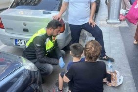 Samsun İlkadım'da otomobilin çarptığı 5 yaşındaki çocuk tedbir amaçlı hastaneye kaldırıldı