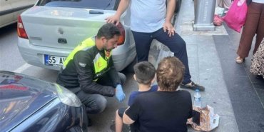 Samsun İlkadım'da otomobilin çarptığı 5 yaşındaki çocuk tedbir amaçlı hastaneye kaldırıldı