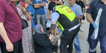 Samsun İlkadım'da yayaya çarpan sürücü kaçtı, kadın ve torunu yaralandı