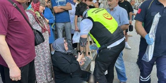 Samsun İlkadım'da yayaya çarpan sürücü kaçtı, kadın ve torunu yaralandı