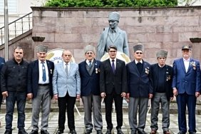 Samsun Ladik'te Gaziler Günü törenine Kaymakam Serkan Kaya ve gaziler katıldı