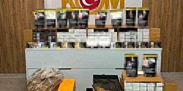 Samsun Terme'de kaçak tütün operasyonunda 42 bin 800 makaron ele geçirildi