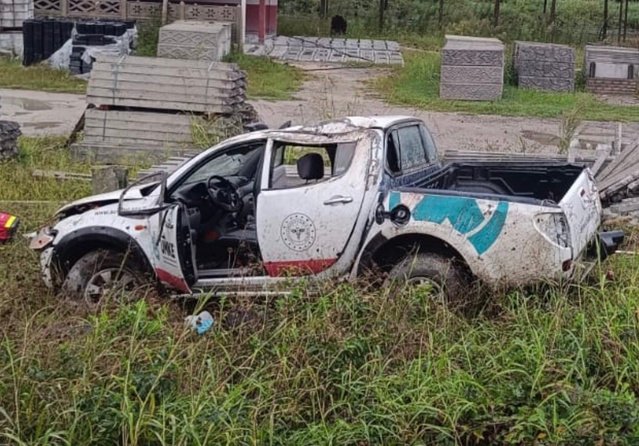 Samsun Terme'de organ taşıyan UMKE kamyoneti kaza yaptı, 2 sağlıkçıdan biri ağır yaralandı