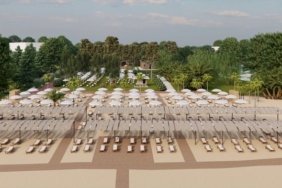 Samsun Yakakent'te yapımı süren 5 yıldızlı halk plajının yüzde 55'i tamamlandı
