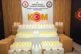 Samsun'da 1 ton 122 litre etil alkol ele geçirildi