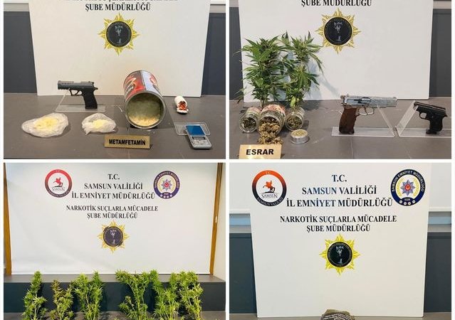 Samsun'da Atakum, İlkadım ve Tekkeköy'de Uyuşturucu Operasyonunda 5 Zanlı Gözaltına Alındı