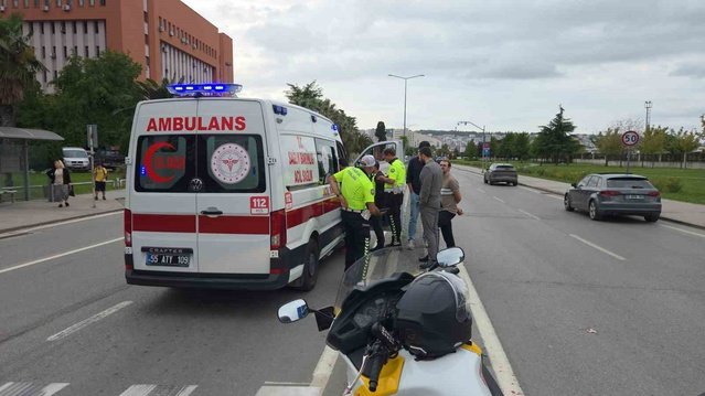 Samsun'da kasksız motosikletliler yaya geçidindeki çocuğa çarpıp kaçtı! 6 yaşındaki K.Ü. hastanelik oldu