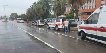 Samsun'da motosiklet yayaya çarptı, sürücü ve yaya yaralandı