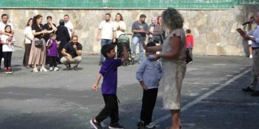Samsun'da uyum haftasında minik öğrenciler yüz yüze eğitime başladı