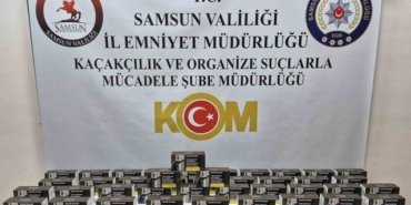 Samsun'un İlkadım ilçesinde kaçakçılık operasyonu: 10 bin doldurulmuş makaron ele geçirildi, 1 kişiye adli işlem