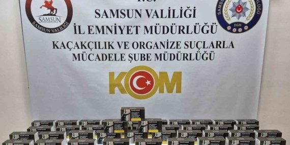 Samsun'un İlkadım ilçesinde kaçakçılık operasyonu: 10 bin doldurulmuş makaron ele geçirildi, 1 kişiye adli işlem