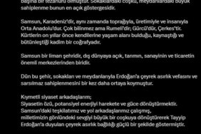 Süleyman Soylu: 'Samsun, Türk siyasi hayatının müşiridir; ölçüsüdür'