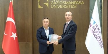 TOGÜ Rektörü Yılmaz, Samsun'a atanan Emniyet Müdürü Aydın'ı veda ziyaretinde ağırladı