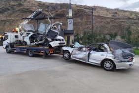 Ankara'da feci kaza! Takla atan otomobil karşı şeride uçtu: 2 ölü