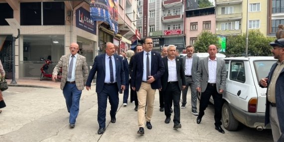 BBP Samsun İl Başkanı Şahin, Salıpazarı'nda muhtarların taleplerini dinledi