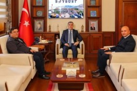 Bayburt DKMP'nin yeni müdürü Halil Karaca göreve başladı, Vali Eldivan'ı ziyaret etti