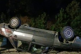 Çorum-Samsun kara yolunda devrilen otomobilde 1 kişi öldü, 2 kişi yaralandı