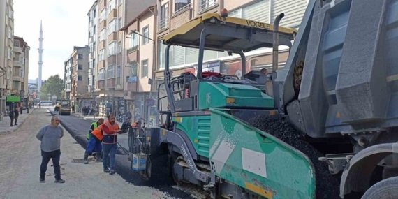 Havza’da asfalt çalışması - Son Dakika