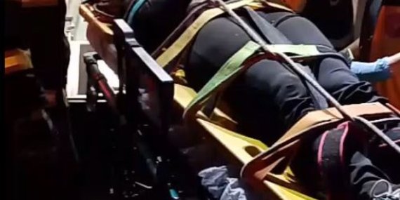 İddiaya göre rahatsızlanan N.Ö., Samsun Canik'te 20 metre yükseklikten düşerek yaralandı