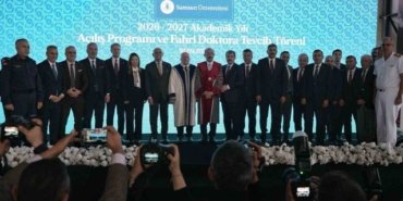 SAMÜ'de 2026-2027 akademik yılı açıldı, Mehmet Muş'a fahri doktora verildi