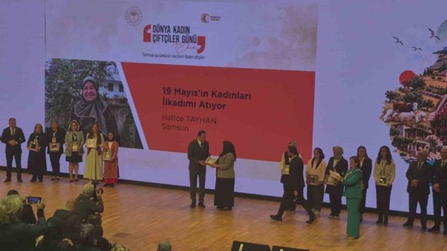 Samsun 19 Mayıs'taki kadın çiftçi projesi Tarım ve Orman Bakanlığından ödül aldı