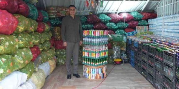 Samsun Alaçam'da Turgay Baş, 100 bin ambalajla kampanyada birinci oldu