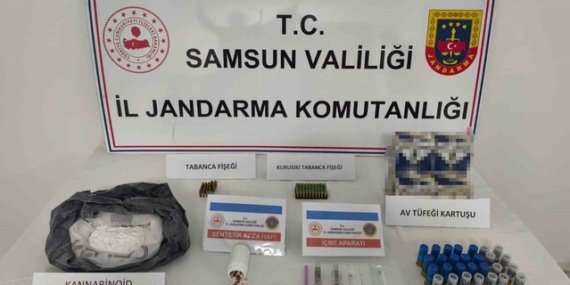 Samsun Atakum'da eve yapılan operasyonda 1 kilo 99 gram bonzai ham maddesi ele geçirildi