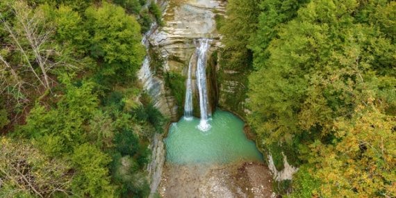 Samsun Canik'te 16 yıl önce keşfedilen Gölalan Şelaleleri 12 takımdan oluşuyor