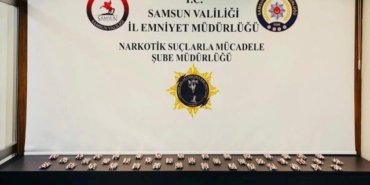 Samsun Canik'te 2 bin 352 sentetik ecza ele geçirildi, 3 şüpheli gözaltına alındı