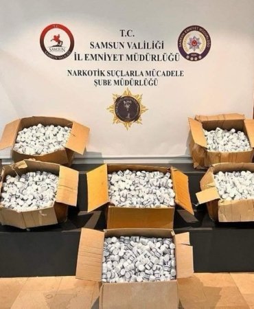 Samsun Canik'te düzenlenen narkotik operasyonunda 273 bin 300 uyuşturucu hap bulundu