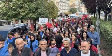 Samsun, Çankırı ve Kastamonu'da Yaşlılar Günü için farkındalık yürüyüşü yapıldı