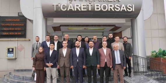 Samsun Çarşamba'da Müftü ve ÇARGİAD, Ticaret Borsası'nın yeni yönetimini ziyaret etti