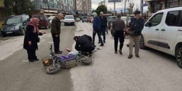 Samsun Çarşamba'da elektrikli bisikletten düşen 18 yaşındaki genç yaralandı