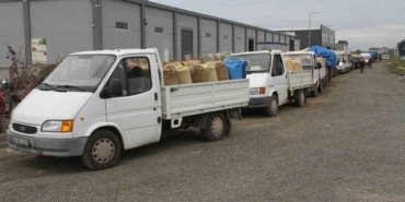 Samsun Çarşamba'da fındık üreticileri düşük fiyatla TMO'da yoğunluk oluşturuyor