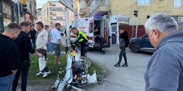 Samsun Çarşamba'da kırmızı ışık ihlalinde sürücü yaralandı, 5 bin TL ceza kesildi